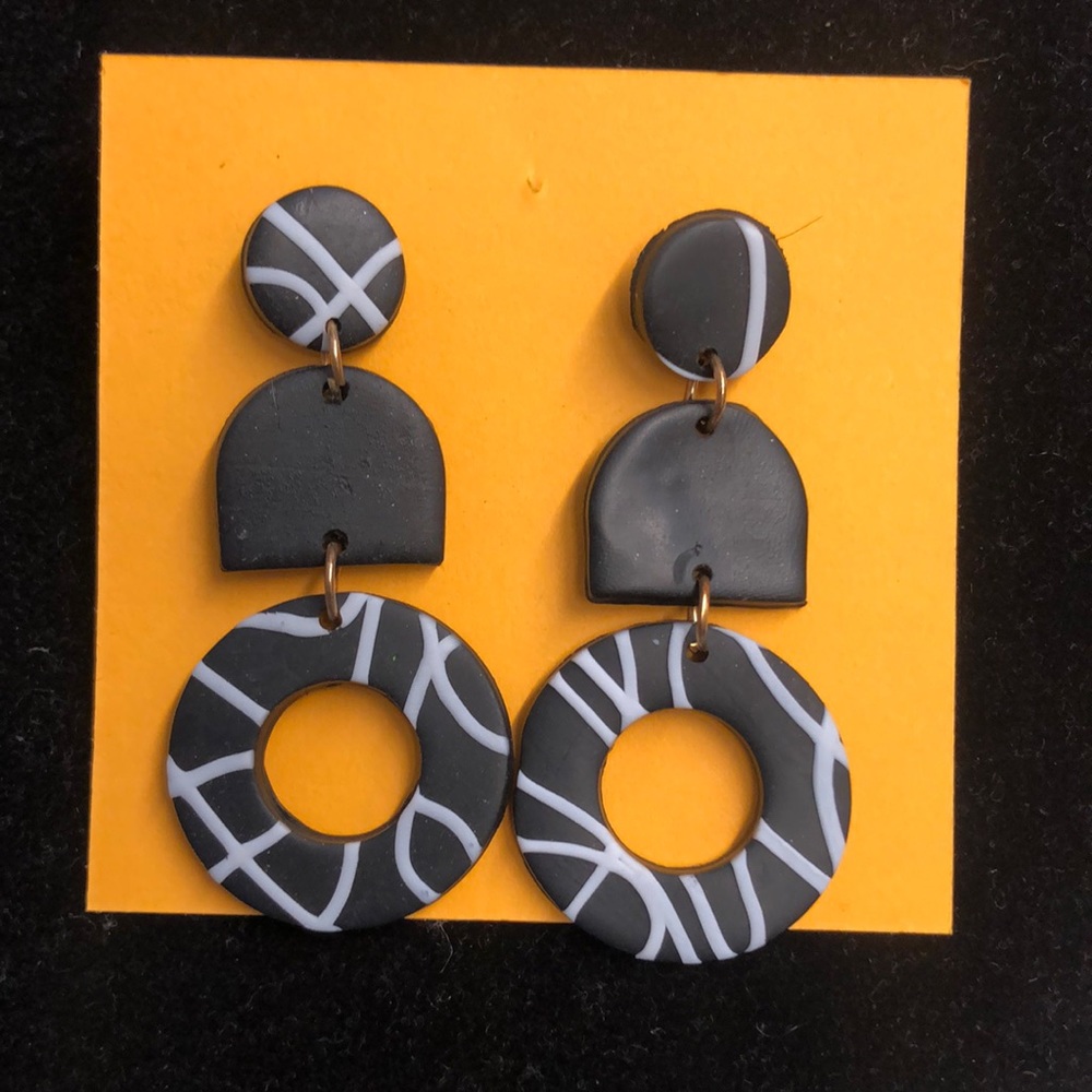 Polymer clay earrings